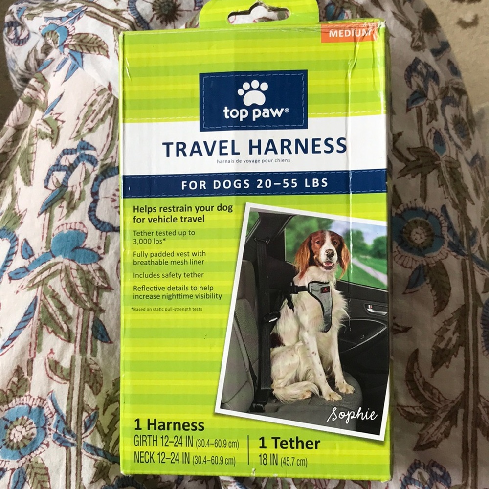 Dog travel harness